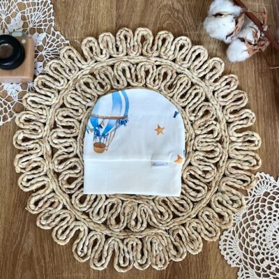 Dojčenská čiapočka Mamatti, Balón - biela, veľ. 62