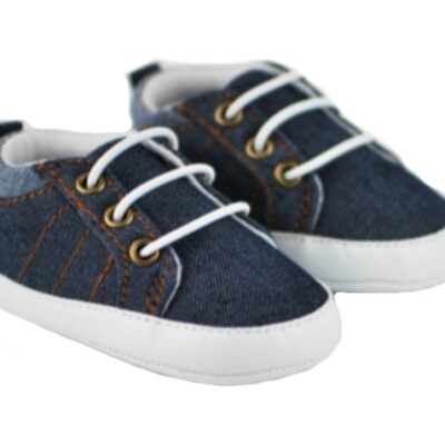 Dojčenské capáčky/topánočky, plátené, jeans, Boy, veľ. 6/12 m