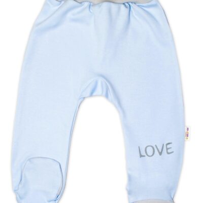 Dojčenské polodupačky, modré - Love, veľ. 68