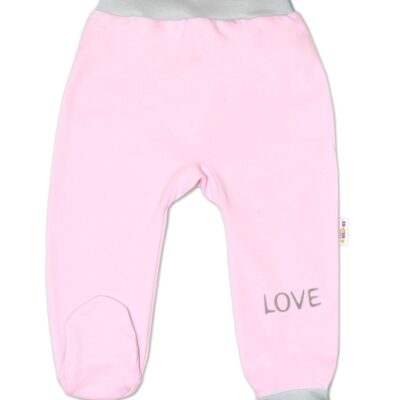 Dojčenské polodupačky, ružové - Love, veľ. 68