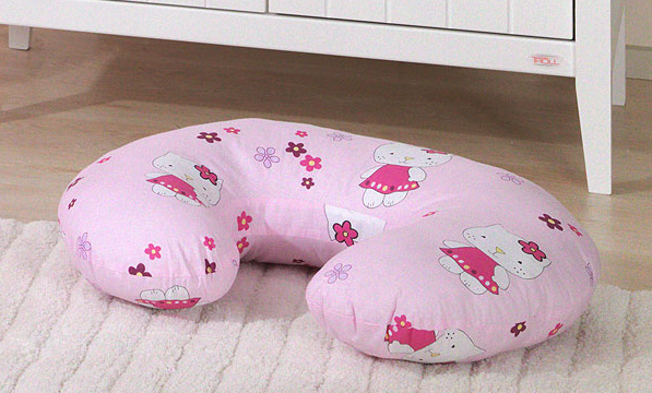 Dojčiace vankúš - Mačka Kitty - růžová