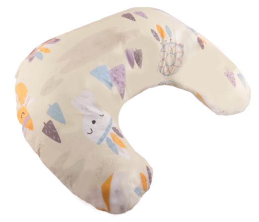 Dojčiace vankúš/podkova, bavlna, Indián - béžový