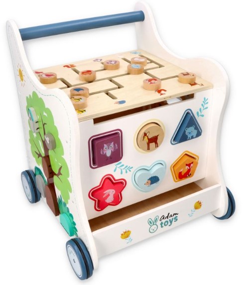 Drevené chodítko 5v1 (Lesné zvieratká)