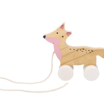 Edukačná bambusová hračka: Ťahacia líška