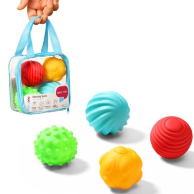Edukačné senzorické balóniky, 4 ks v taške