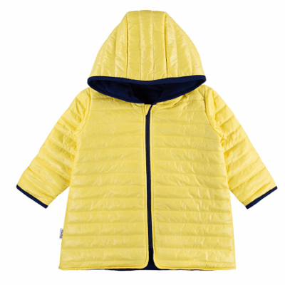 EEVI: Detská prechodová bunda s kapucňou (žltá)