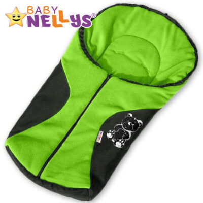 Baby Nellys: Fusak POLAR (zelený medvedík)