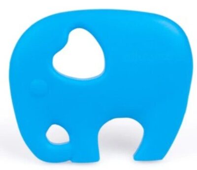 GiliGums: Silikónové hryzátko Sloník (modré)