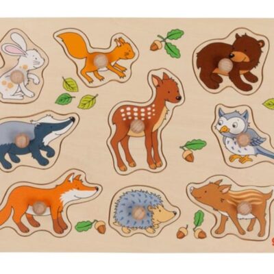 Goki: Edukačná vkladačka Lesné zvieratká