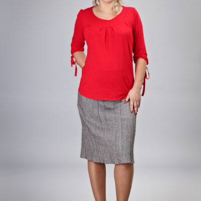 Gregx Tehotenská sukňa ELVIA - béžová s odtieňom strieb. nitky