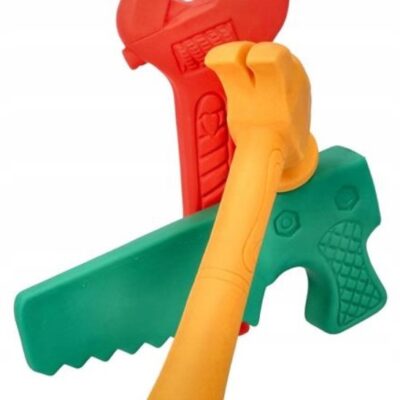 Gumové mäkké náradie Hencz Toys, pastelové - 3 ks