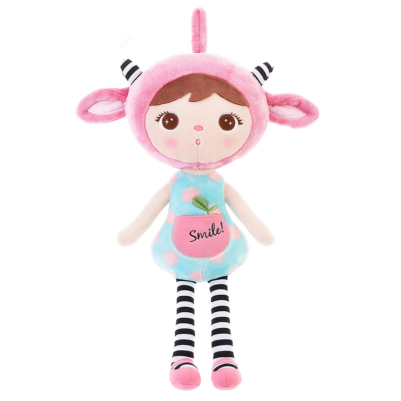 Metoo Smile: Handrová bábika 50cm (sv. modrá)