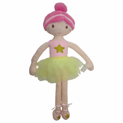 Tulilo: Handrová bábika Balerína 70cm (ružová)