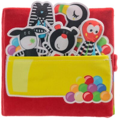 Hencz Toys: Mäkká senzorická knižka Let balónom