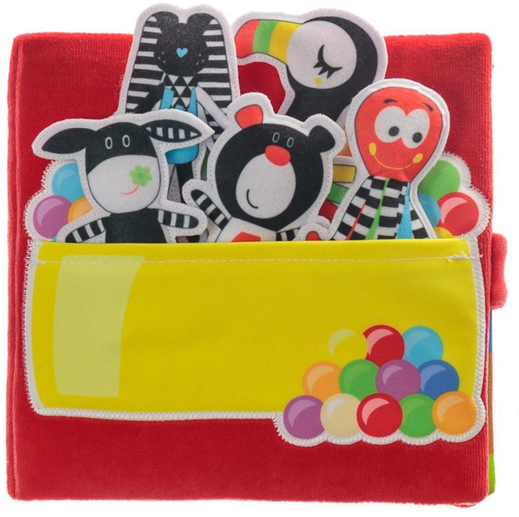 Hencz Toys: Mäkká senzorická knižka Let balónom