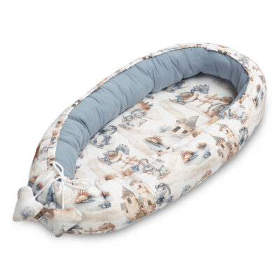 Hniezdočko, kokon pre bábätko mušelín, Dráčik jeans