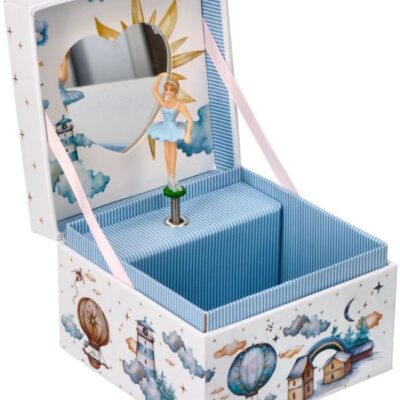 Hracia skrinka/šperkovnica Sladké sny Nef, krémová/modrá