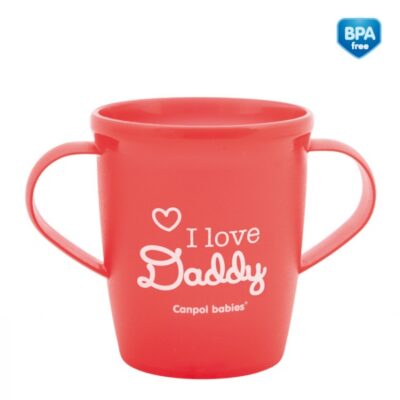 Canpol Babies: Hrnček 31/208 I LOVE DADDY (červený)