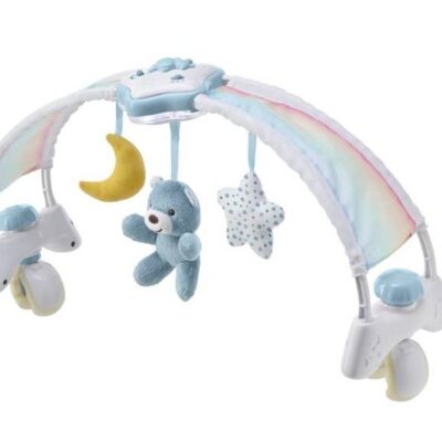 Interaktívny panel s melódiou a lampičkou (modrý)