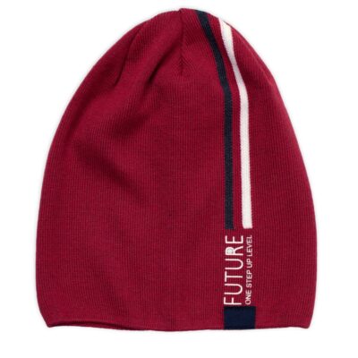 Jarná, jesenná čiapka FUTURE, červená, 40-46 cm