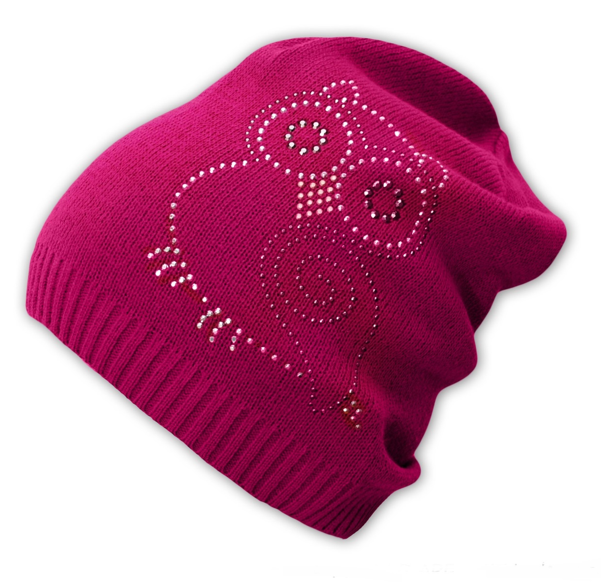 Jarná / jesenná čiapka Malá sova Baby Nellys - malinovo ružová