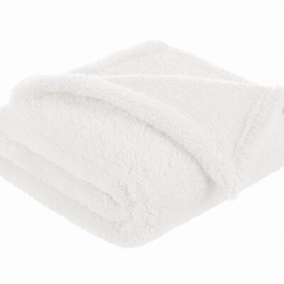 Jemná fleecová dečka 80 x 100 cm, krémová