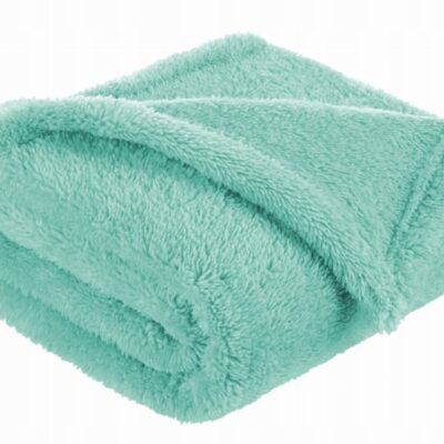 Jemná fleecová dečka 80 x 100 cm - mätová