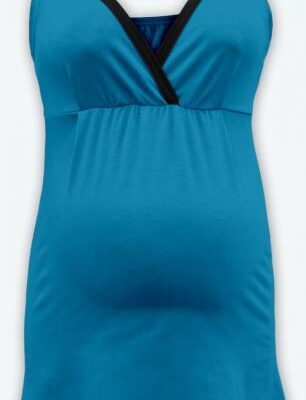 JOŽÁNEK Tehotenské, dojčiace tielko - tyrkys do zelena,  vel. L/XL