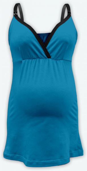 JOŽÁNEK Tehotenské, dojčiace tielko - tyrkys do zelena, vel. L/XL