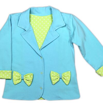 Kabátik/sáčko NICOL KVETINKA - sv. modrá, vel. 86