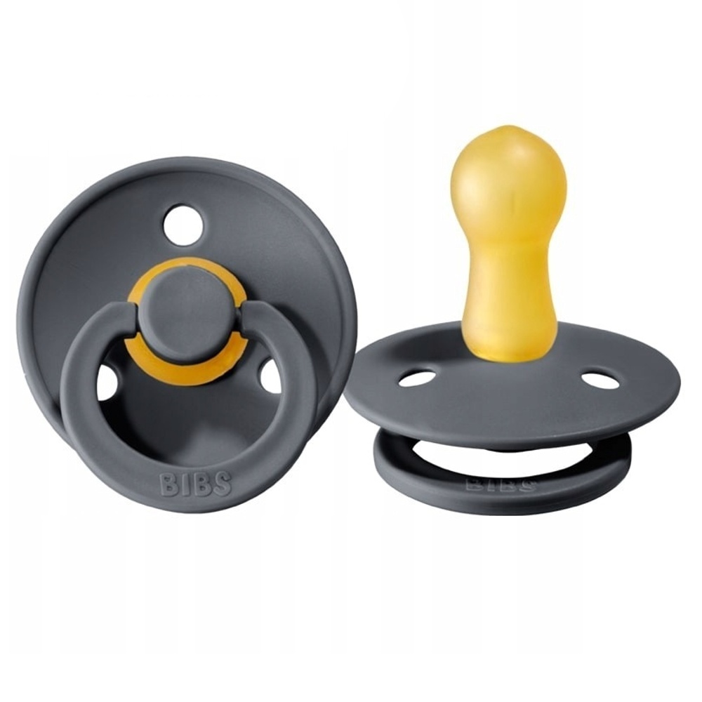 BIBS: Kaučukový cumlík 0-6m (grafitový)