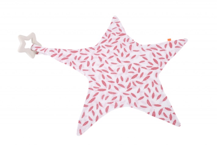 Kikadu: Muchláčik hviezda s hryzátkom (ružové pierka)