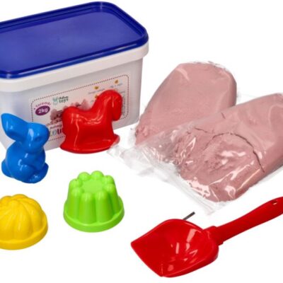 Kinetický piesok 2kg + mix formičiek (púdrový)