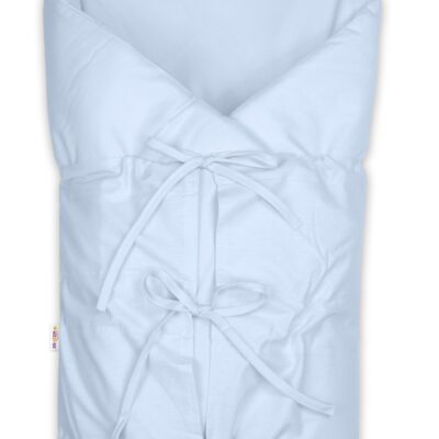 Klasická retro zavinovačka NATURE šnurovacia s výplňou - svetlo modrá