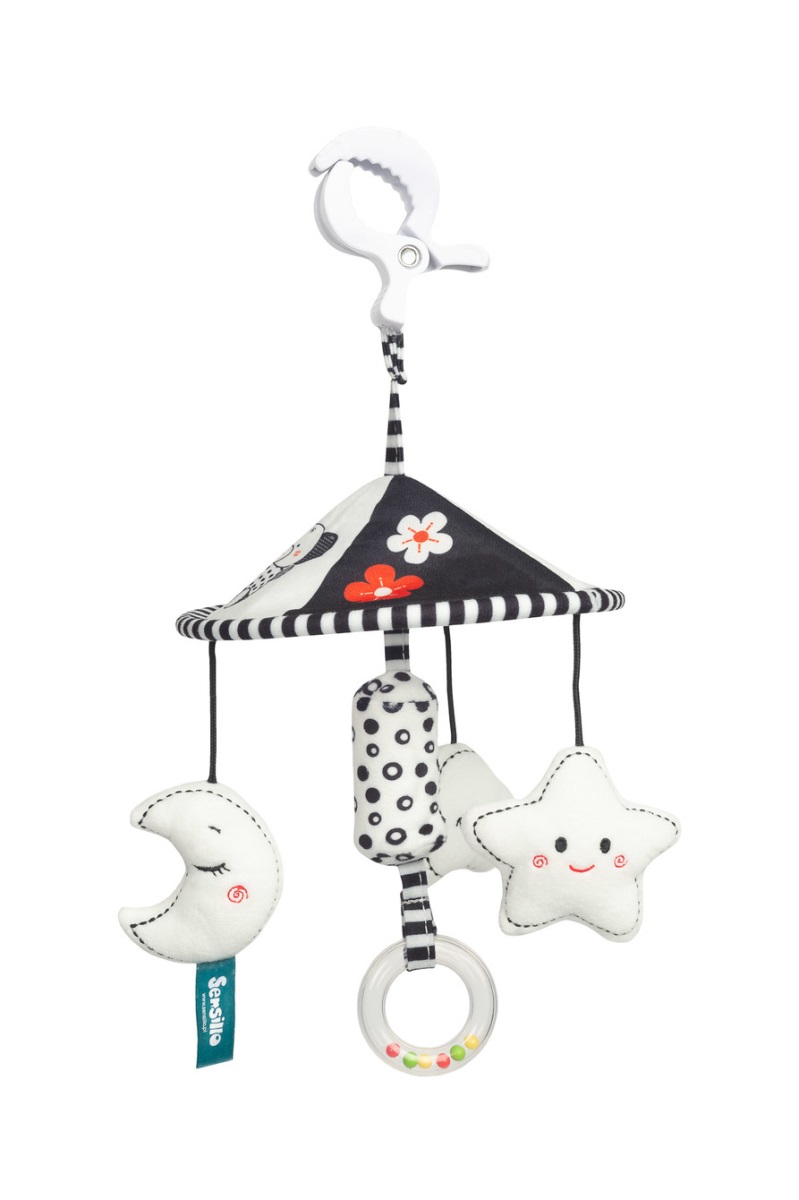 Kolotoč do kočíka black&white - Hviezdička