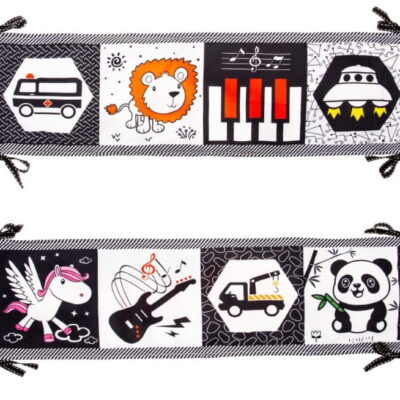 Kontrastná knižka do postieľky, šuštiaci - Králíček