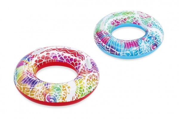 Nafukovací kruh s úchytmi 91cm (2 farby)