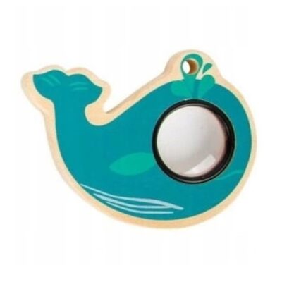 Legler: Detská drevená lupa Veľryba (modrá)