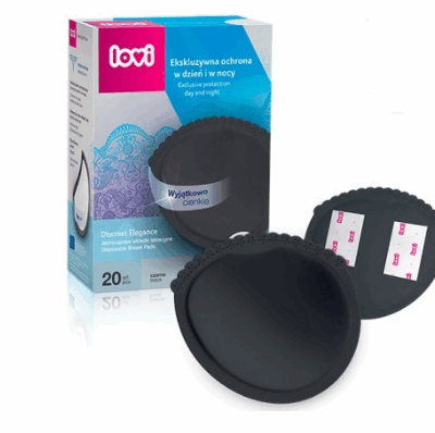 Lovi: Jednorazové vložky do podprsenky (čierne)
