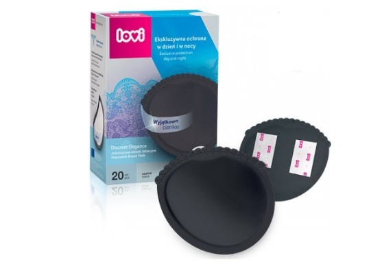 Lovi: Jednorazové vložky do podprsenky (čierne)