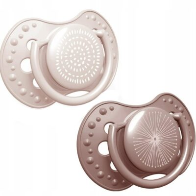 Lovi: Silikónové cumlíky 3-6m Harmony Girl (púdrová)