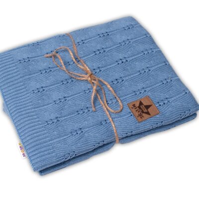 Luxusná bambusová detská deka Bamboo, 80x100 cm Baby Nellys, jeans