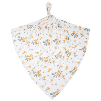 Luxusná osuška, plienka 110x110cm, bambusová, Hrušky