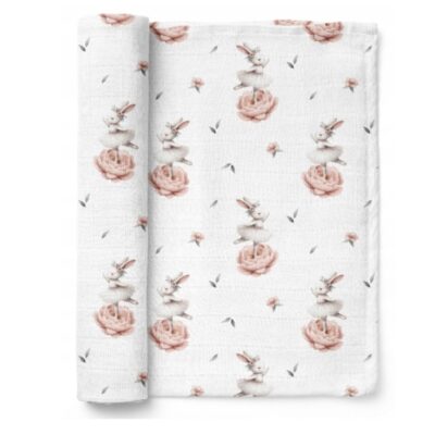 Luxusná osuška, plienka 110x110cm, bambusová, Zajačikovia