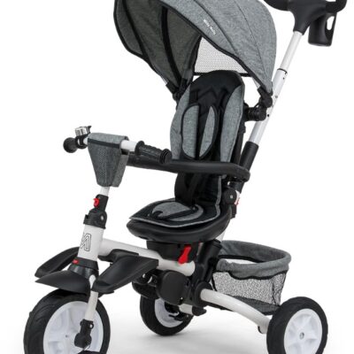 Luxusná Trojkolka Milly Mally Stanley Rubber Grey, sivá