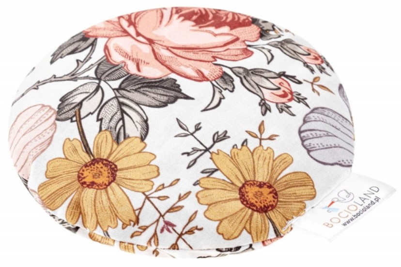 Malý nahrievací vankúšik Retro Garden s kôstkami