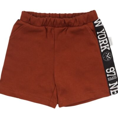 Mamatti Bavlnené kraťasky Baby Fox - hnedé, veľ. 104