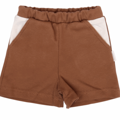 Mamatti Bavlnené kraťasky Králíček - hnedé