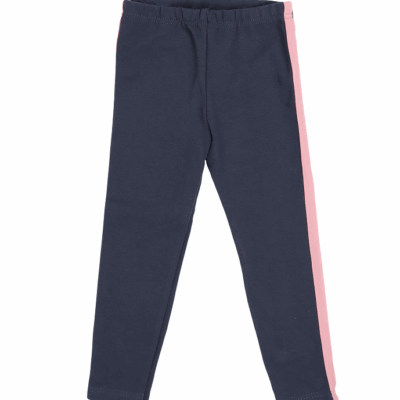 Mamatti Bavlnené legíny, tepláčky s ozdobným bočným pásikom Tokio - granátové