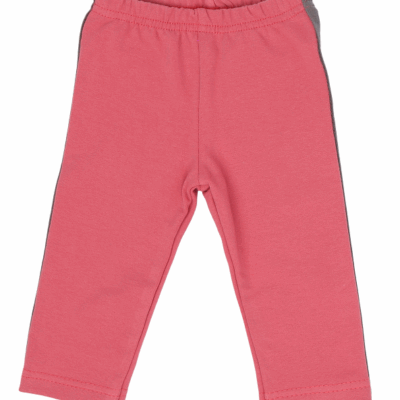 Mamatti Dojčenské legíny s lampasmi, Rozeta - růžové